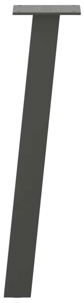 vidaXL Πόδια Τραπεζιού Σαλονιού 4 τεμ. Ανθρακί 42 εκ. Ατσάλι