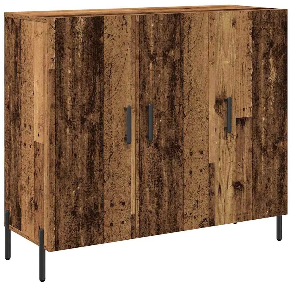 vidaXL Πλαϊνό γραφείο Παλαιό ξύλο 90 x 34 x 80 εκ. Επεξεργασμένο ξύλο
