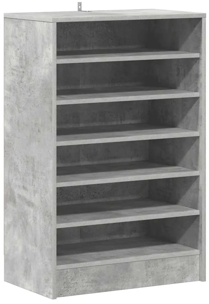 vidaXL Παπουτσοθήκη Γκρι Σκυροδέματος 60 x 35 x 92 εκ. από Επεξ. Ξύλο