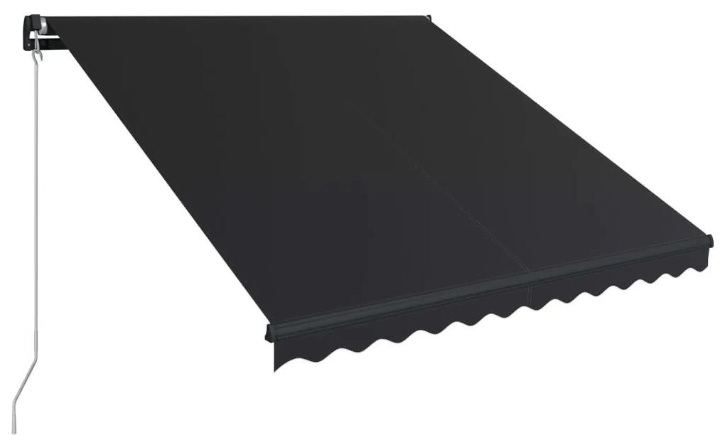 vidaXL Τέντα Συρόμενη Χειροκίνητη Ανθρακί 300 x 250 εκ.