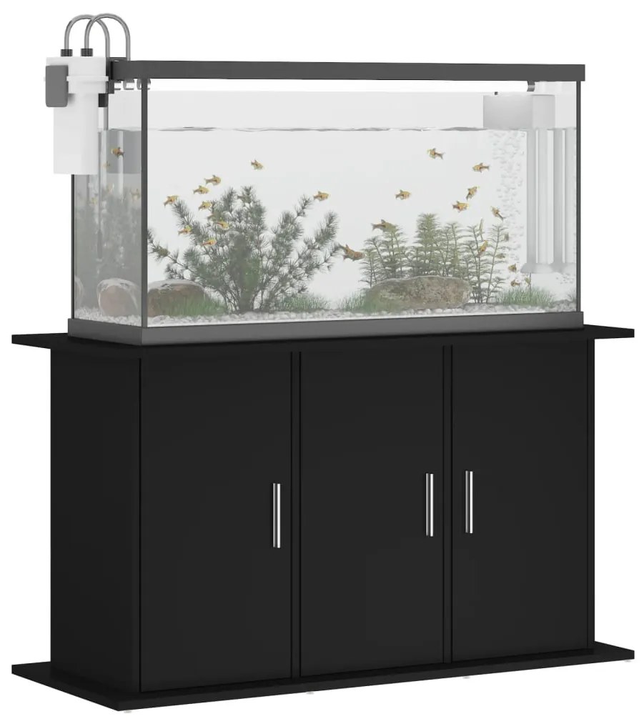 vidaXL Βάση Ενυδρείου Μαύρη 101 x 41 x 58 εκ. από Επεξεργασμένο Ξύλο