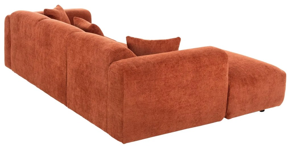 Γωνιακός Καναπές BRICKEN C3275.03L Αριστερή γωνία Κεραμιδί Ύφασμα 282x160x72Υεκ. 282x160x72 εκ.