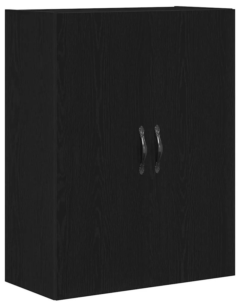 vidaXL Highboard Επιτοίχιο 2 pcs Μαύρη δρυς 69.5 x 34 x 180 εκ.