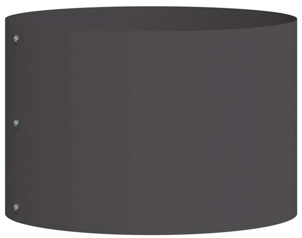 vidaXL Γλάστρα Κήπου Μαύρο 30 x 30 x 20 cm Ατσάλι