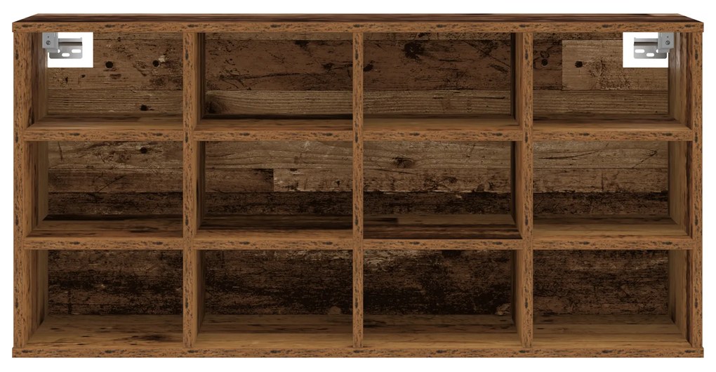 vidaXL Ντουλάπα Παπουτσιών Παλαιό ξύλο 103x30x51 εκ Επεξεργασμένο ξύλο