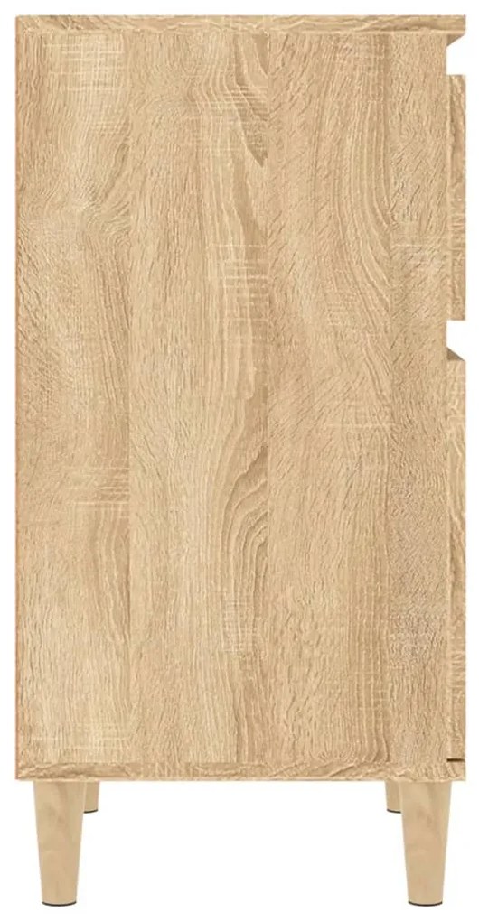 vidaXL Κομοδίνα 2 τεμ. Sonoma Δρυς 40x35x70 εκ.