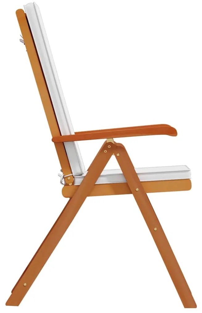 vidaXL Καρέκλα Κήπου 8 pcs Καφέ 57 x 71.5 x 104εκ Μασίφ ξύλο teak