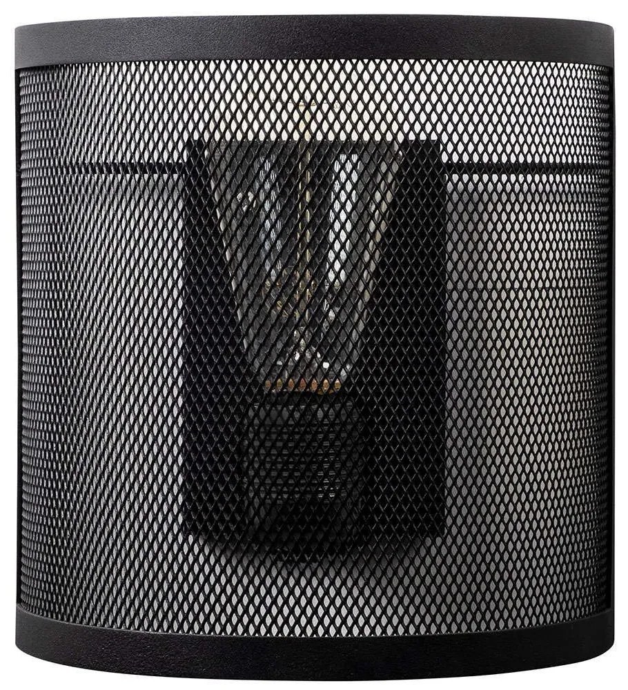 Φωτιστικό Τοίχου - Απλίκα Amasra 525NOR3166 Φ20x23cm 1xE27 40W Black Opviq