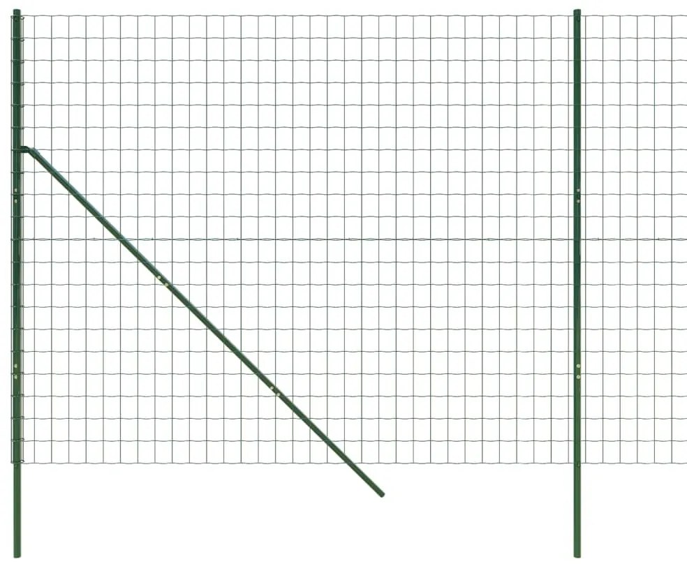 Συρματόπλεγμα Περίφραξης Πράσινο 1,2x25 μ. Γαλβανισμένο Ατσάλι - Πράσινο