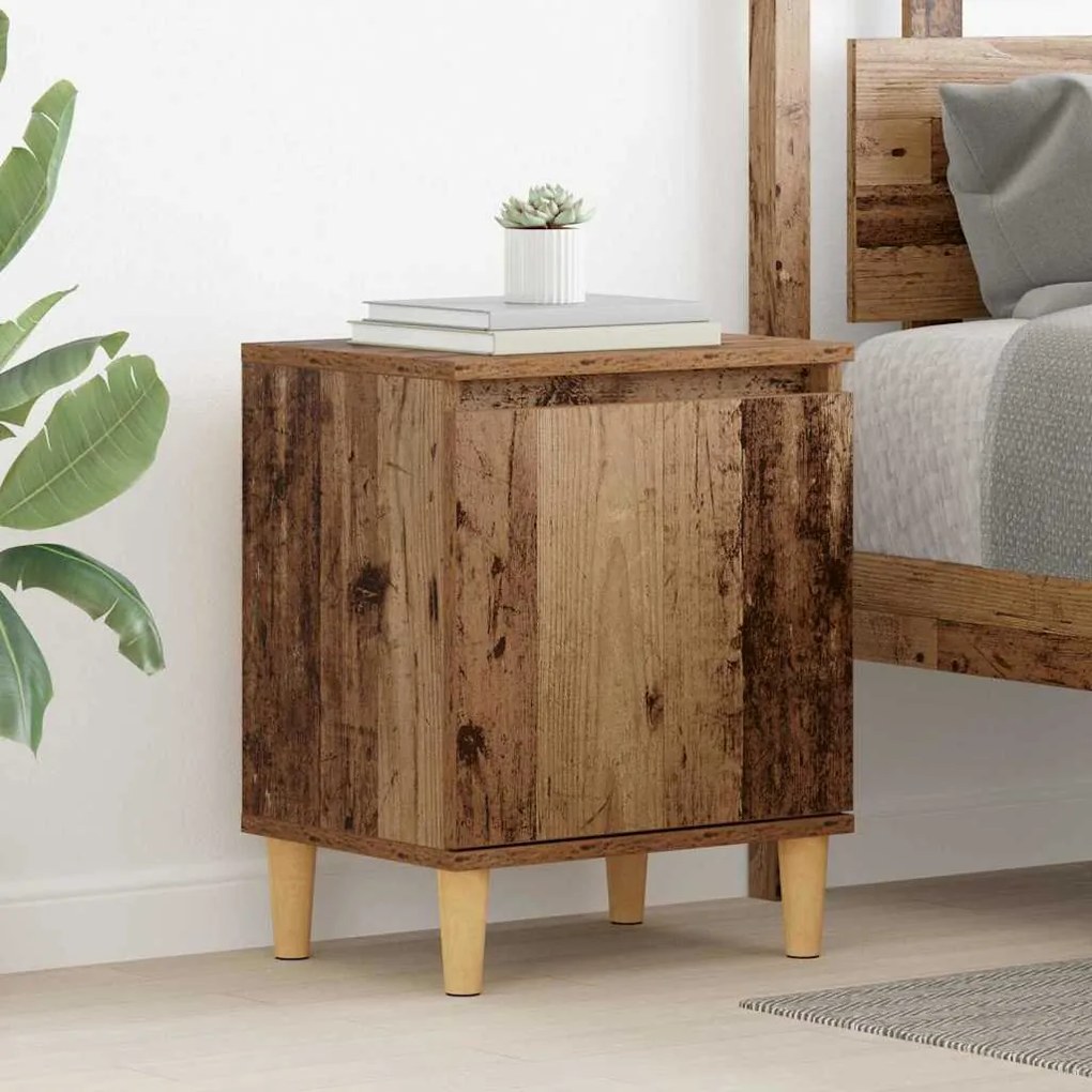 vidaXL Κομοδίνο Παλαιό ξύλο 40 x 30 x 50 cm Επεξεργασμένο ξύλο