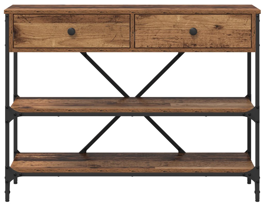 vidaXL Κονσόλα Παλιό Ξύλο 100x34.5x75 cm