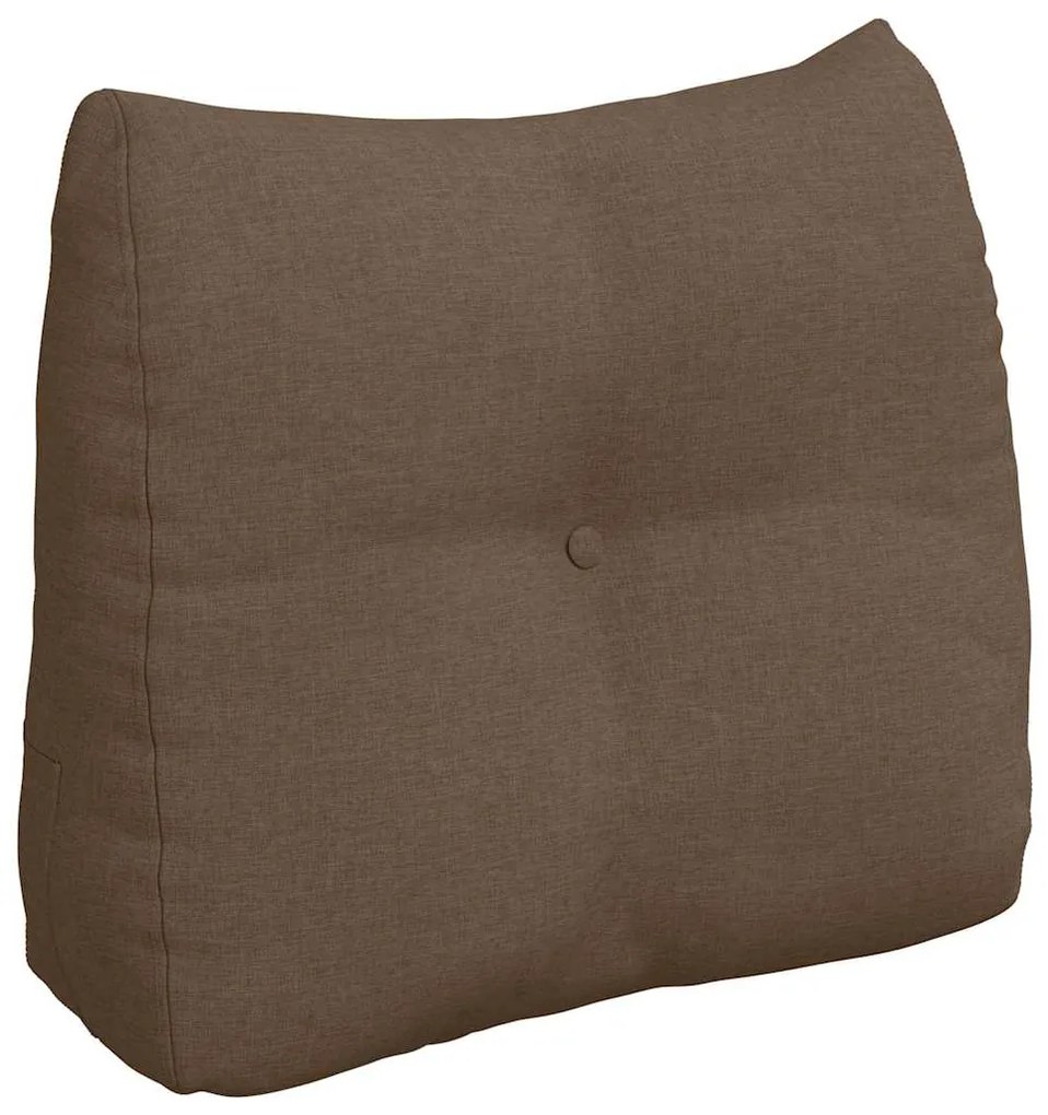 vidaXL Μαξιλάρι Πλάτης Καφέ 60 x 24 x 50 εκ ύφασμα