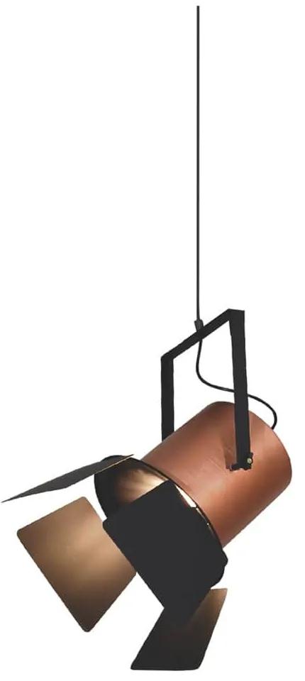 Φωτιστικό Οροφής Κρεμαστό HL-3600-1XL 77-4253 Arlen Copper &amp; Black  Homelighting Μέταλλο