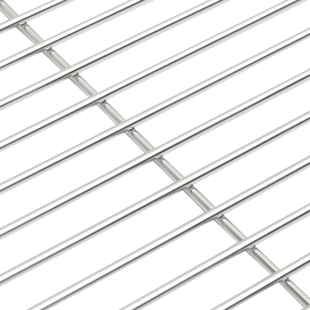 vidaXL BBQ Grill Grate Silver Ø43 εκ Ανοξείδωτο Χάλυβα