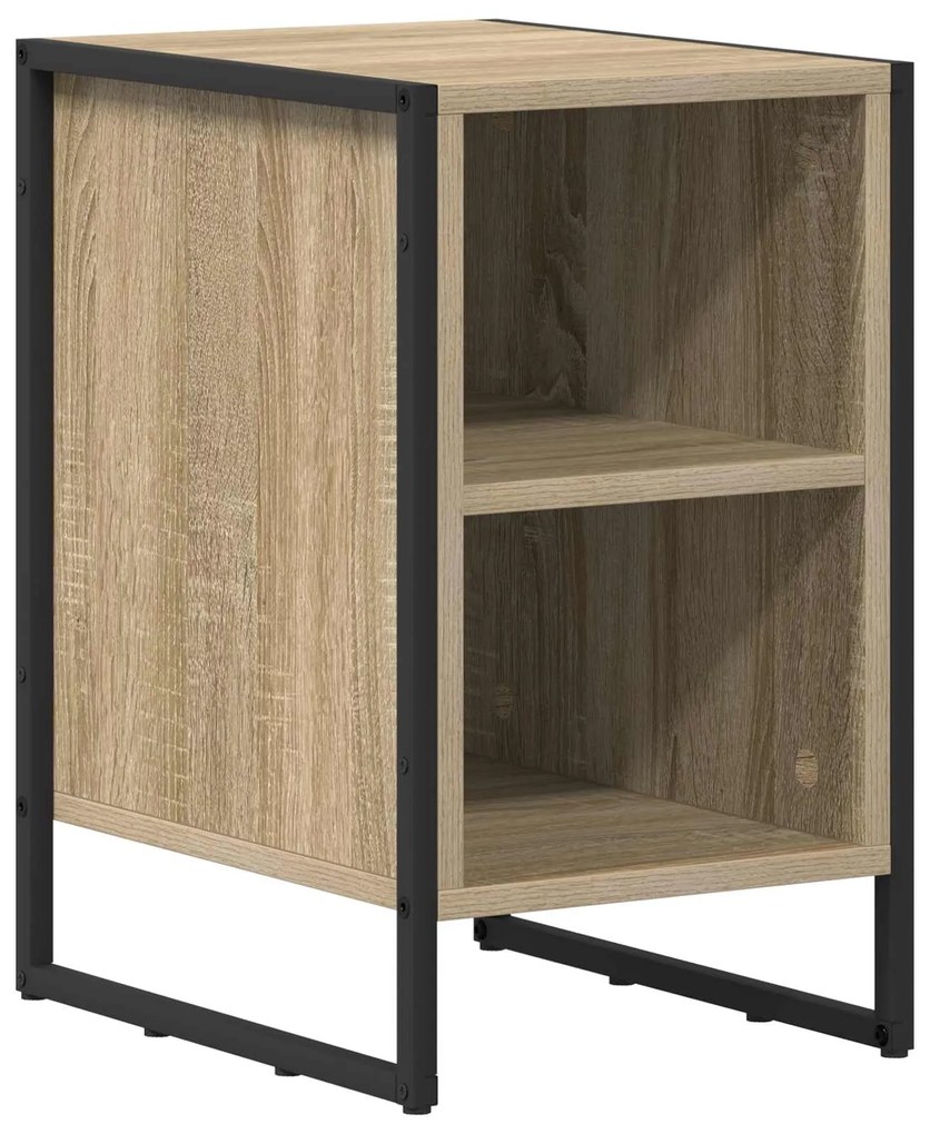 vidaXL Κομοδίνο 2 pcs Σονόμα 39.5 x 30 x 50 εκ Επεξεργασμένο ξύλο