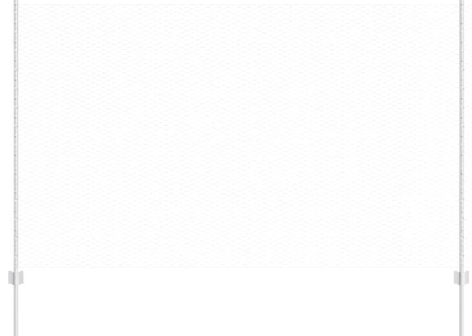 vidaXL Τεντώτο με στήριγμα Ασημί 1,4 x 25 m Ατσάλι