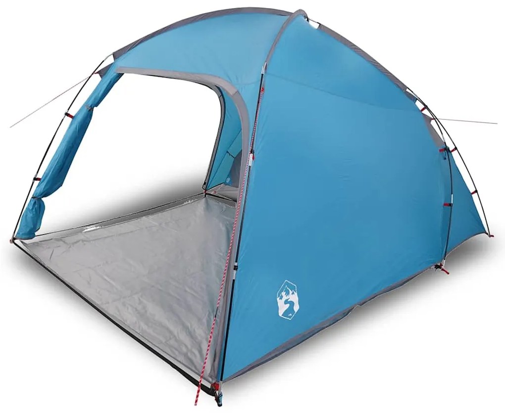 vidaXL Σκηνή Μπλε 370 x 230 x 185 εκ. Πολυέστερ και υαλοβάμβακας