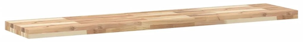 Ράφι Κρεμαστό 160x30x4 εκ. Ακατέργαστο Μασίφ Ξύλο Ακακίας - Καφέ
