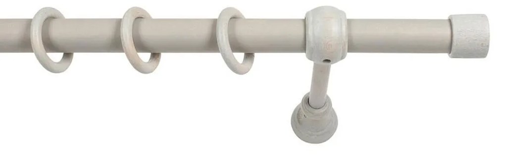 Κουρτινόξυλο Φ28mm Μονό 160cm Με Άκρα Grace Bologna Grey 660166