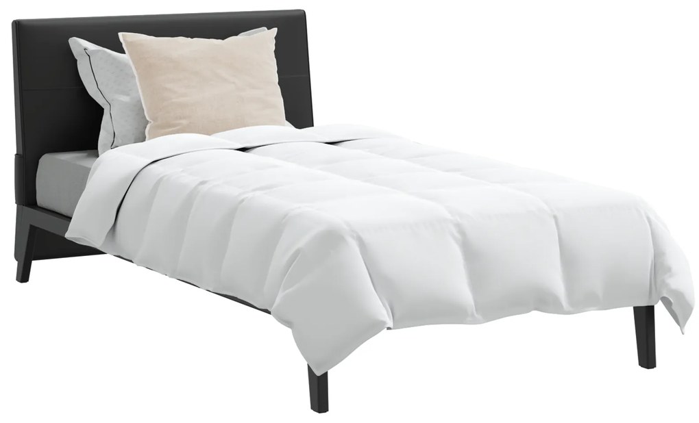 vidaXL Πάπλωμα Άλλο με μαξιλάρι 2 pcs Λευκό 135 x 200 cm Πούπουλο