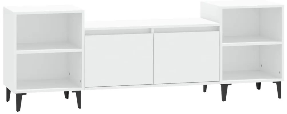 vidaXL Έπιπλο Τηλεόρασης Λευκό 160 x 35 x 55 εκ. Επεξεργασμένο Ξύλο