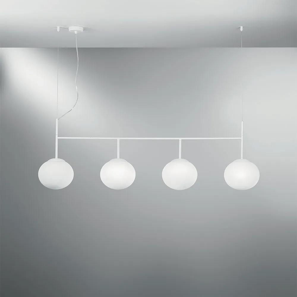 Φωτιστικό Οροφής - Ράγα I-Baly-S4 E27 150x125x20cm White Luce Ambiente Design