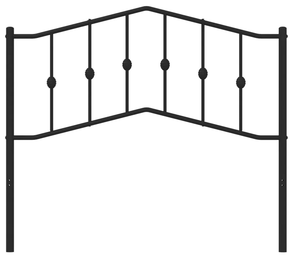 vidaXL Κεφαλάρι Μαύρο 107 εκ. Μεταλλικό