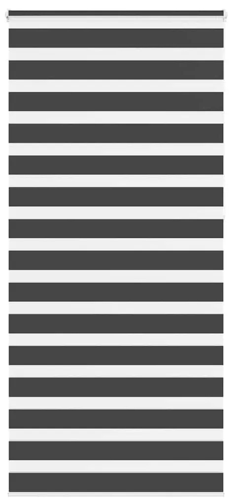 vidaXL Ζέβρα τυφλή Μαύρο Πλάτος υφάσματος 90,9 εκ. Πολυεστέρας