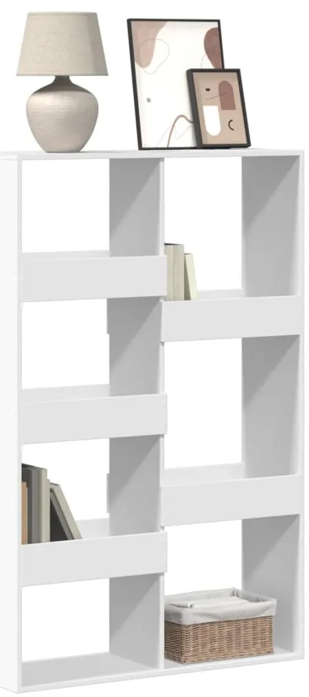 vidaXL Βιβλιοθήκη Λευκή 100x33x155,5 εκ. από Επεξεργασμένο Ξύλο