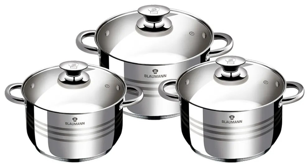 Κατσαρόλες Blaumann Σετ 6 τμχ Gourmet Line BL-3174