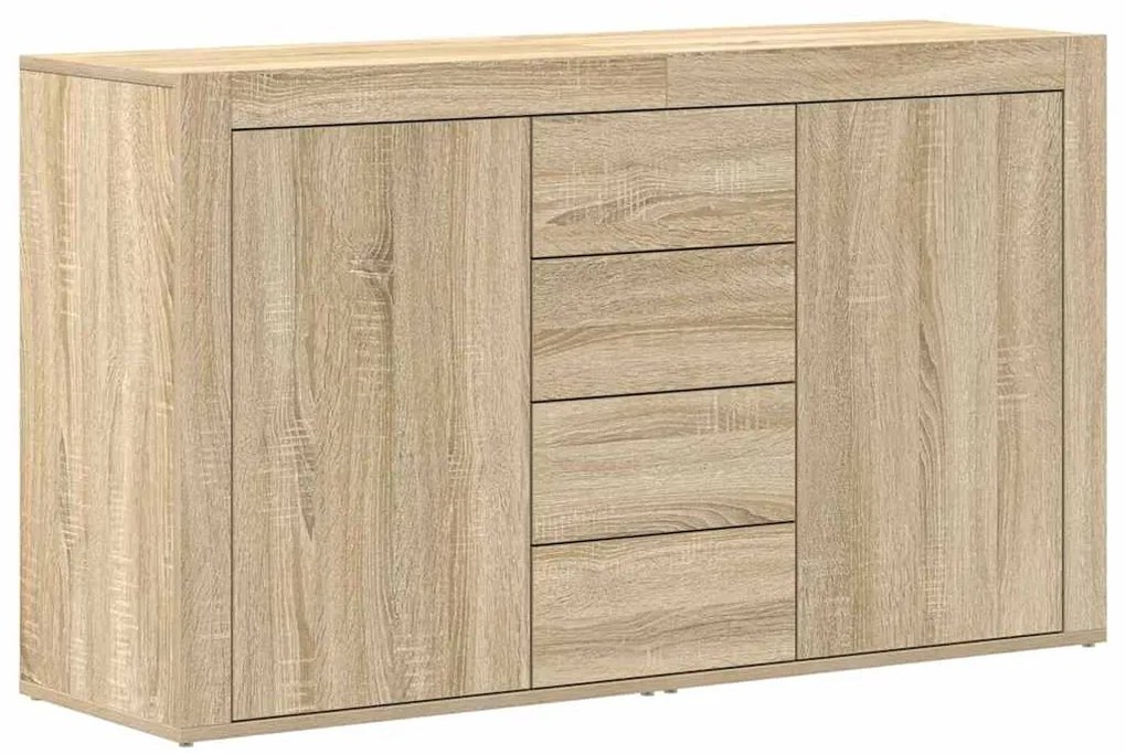 vidaXL Πλαϊνό γραφείο Sonoma Δρυς 120 x 36 x 69 εκ Επεξεργασμένο ξύλο