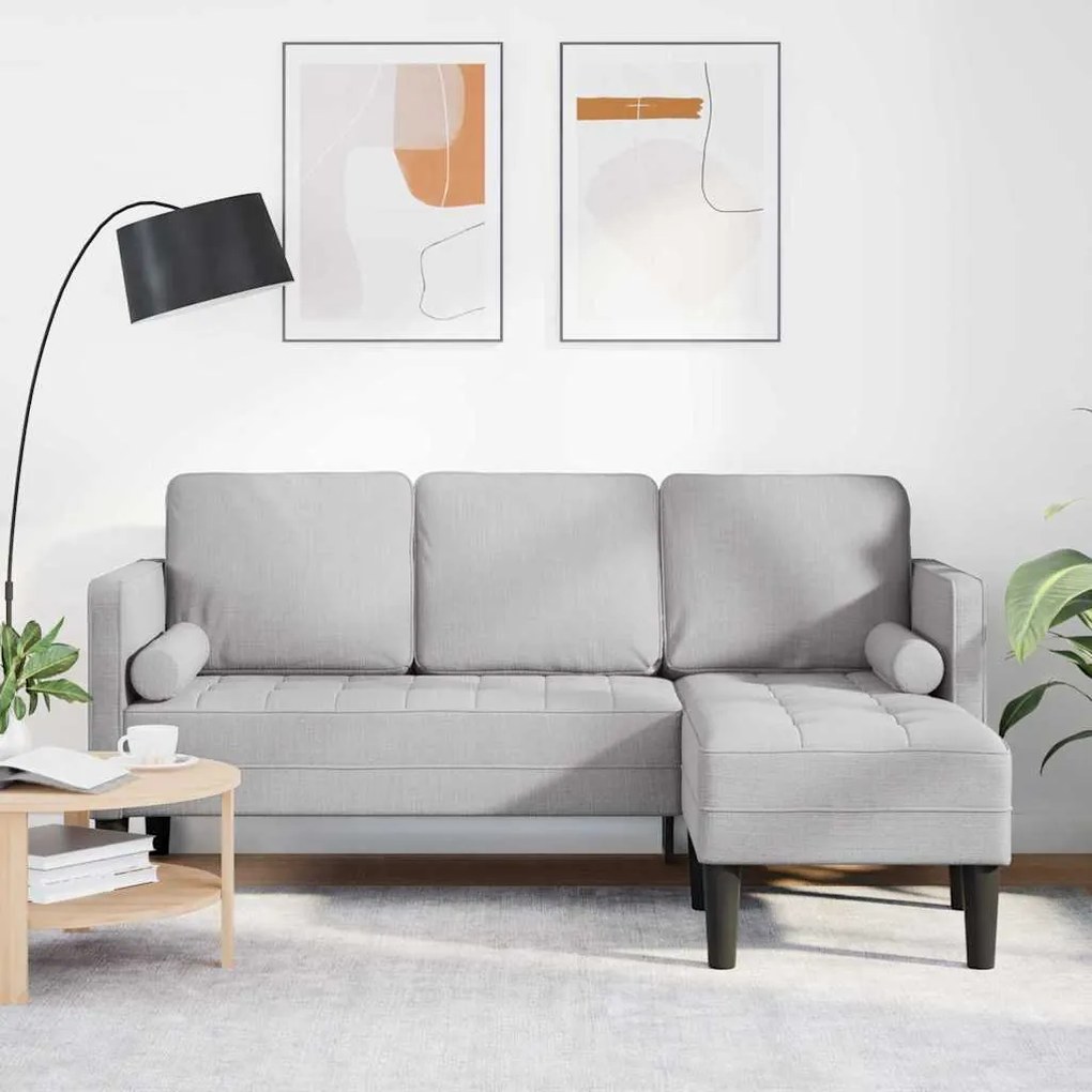 vidaXL Σετ Καναπέ Σκούρο γκρι 173 x 131 x 67 εκ ύφασμα