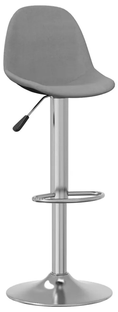 vidaXL Σκαμπό Μπαρ 2 τεμ. Γκρι Υφασμάτινα