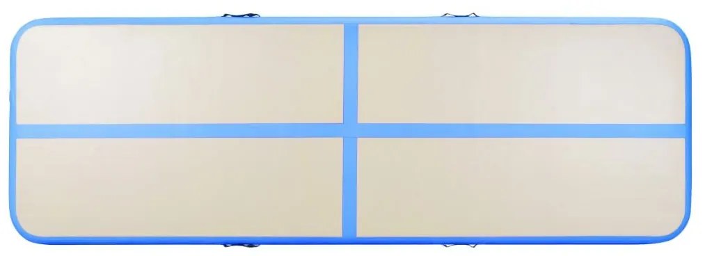 Στρώμα Ενόργανης Φουσκωτό Μπλε 500 x 100 x 10 εκ. PVC με Τρόμπα - Γκρι