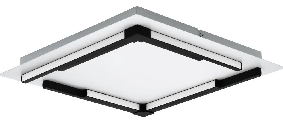 Φωτιστικό Οροφής Eglo 900329 ZAMPOTE Μαύρο Ματ (Black Mat)|Λευκό (White) 3000K