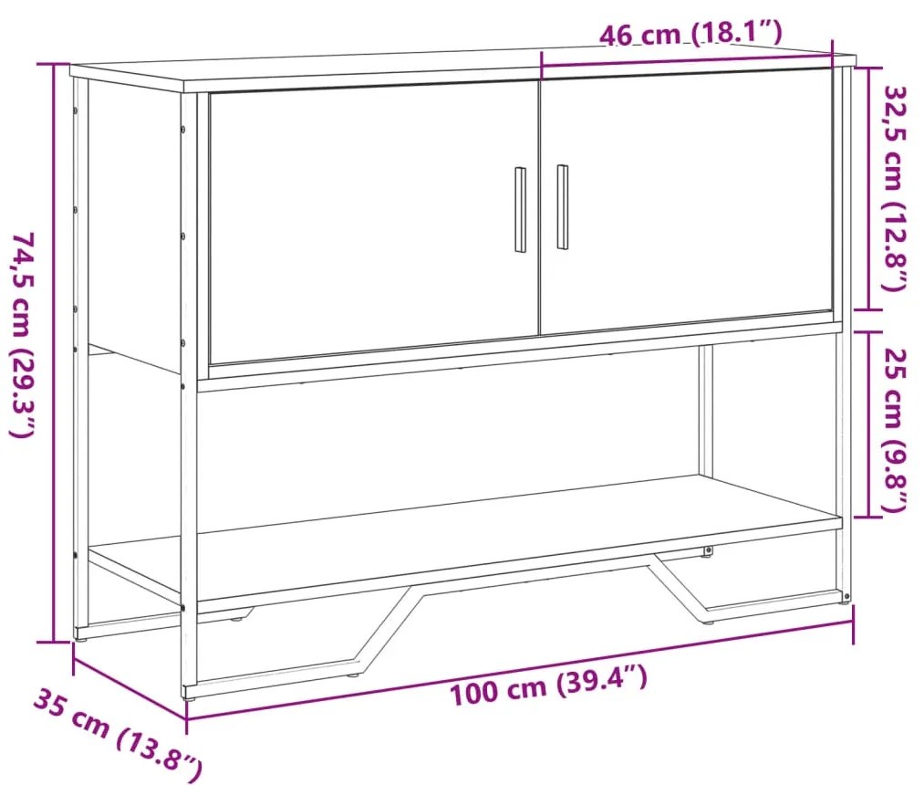 ΤΡΑΠΕΖΙ ΚΟΝΣΟΛΑ ΚΑΠΝΙΣΤΗ ΔΡΥΣ 100X35X74,5ΕΚ. ΕΠΕΞΕΡΓΑΣΜΕΝΟ ΞΥΛΟ 848536