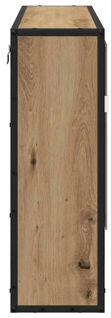 vidaXL Καθρέφτης Ντουλάπα Μπάνιου με ράφι artisan δρυς 65 x 20 x 60 εκ