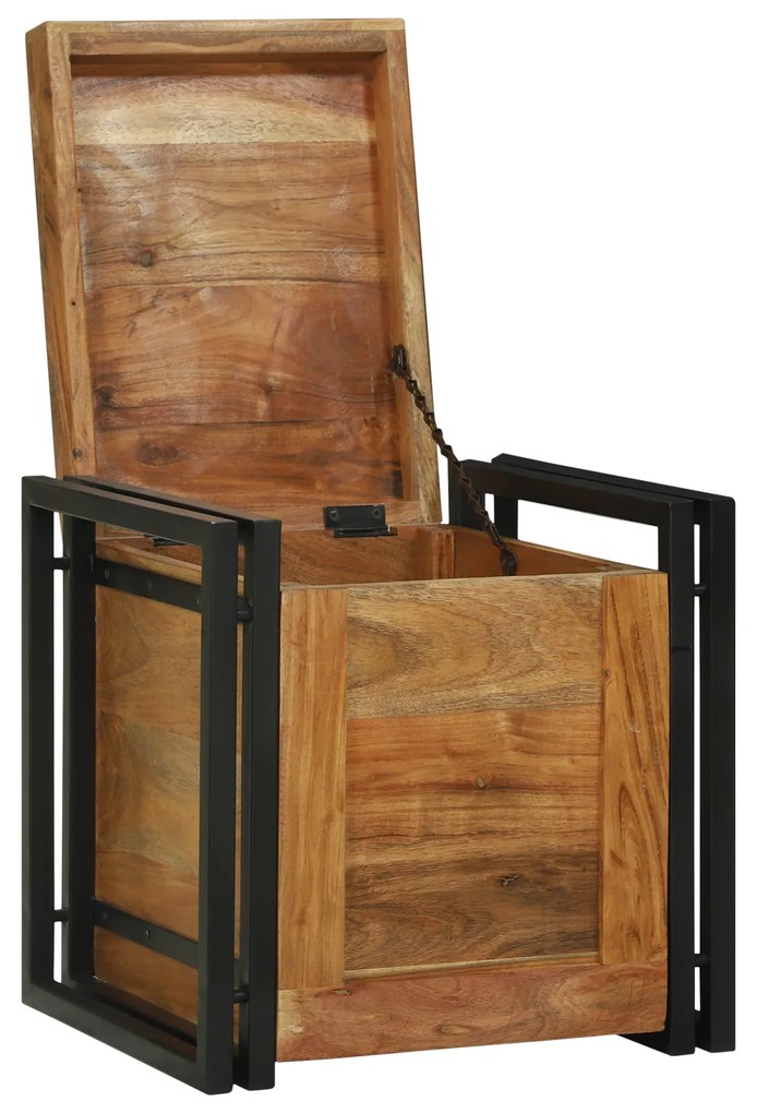 vidaXL Αποθηκευτικές Κάσες Καστανό 40 x 40 x 40 cm Μασίφ ξύλο ακακίας