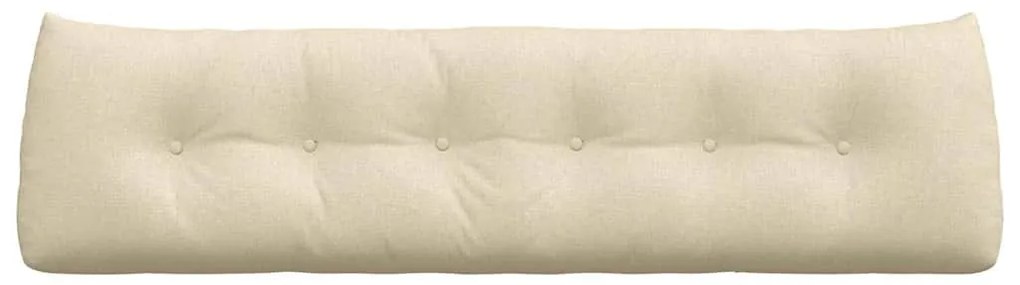 vidaXL Μαξιλάρι Πλάτης Κρεμ 180 x 24 x 50 εκ ύφασμα
