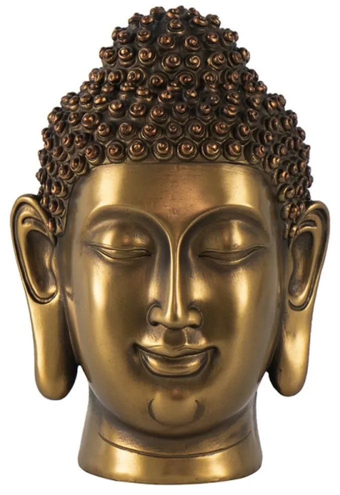 Διακοσμητική Προτομή Βούδας EL78977 16,5x15,5x26cm Gold Artekko Resin
