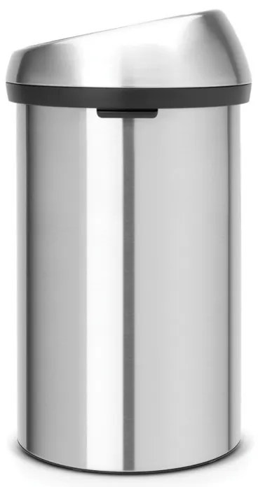 Κάδος Brabantia Touch Bin 647255, 60 l, Ομαλό και αθόρυβο άνοιγμα, ανθεκτικός στα δακτυλικά αποτυπώματα, Inox/matt