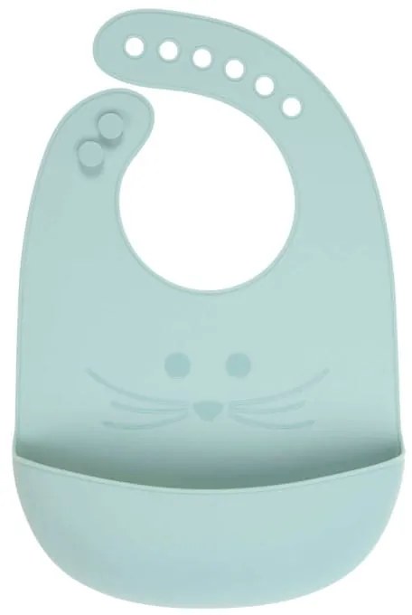 Σαλιάρα σιλικόνης Little Chums Mouse Blue LÄSSIG