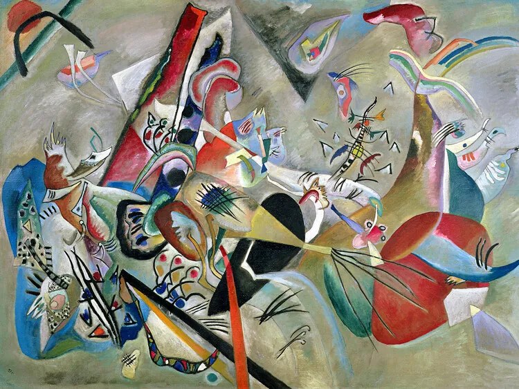 Αναπαραγωγή In the Grey (1919), Wassily Kandinsky