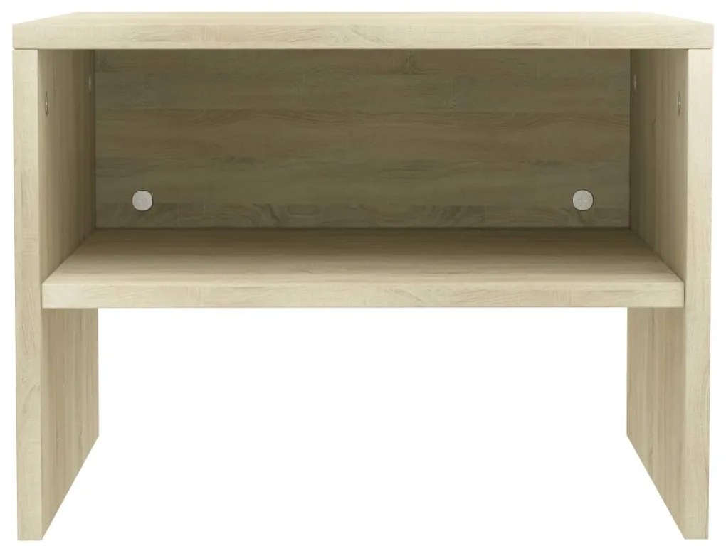 vidaXL Κομοδίνα 2 τεμ. Sonoma Δρυς 40 x 30 x 30 εκ. από Επεξ. Ξύλο
