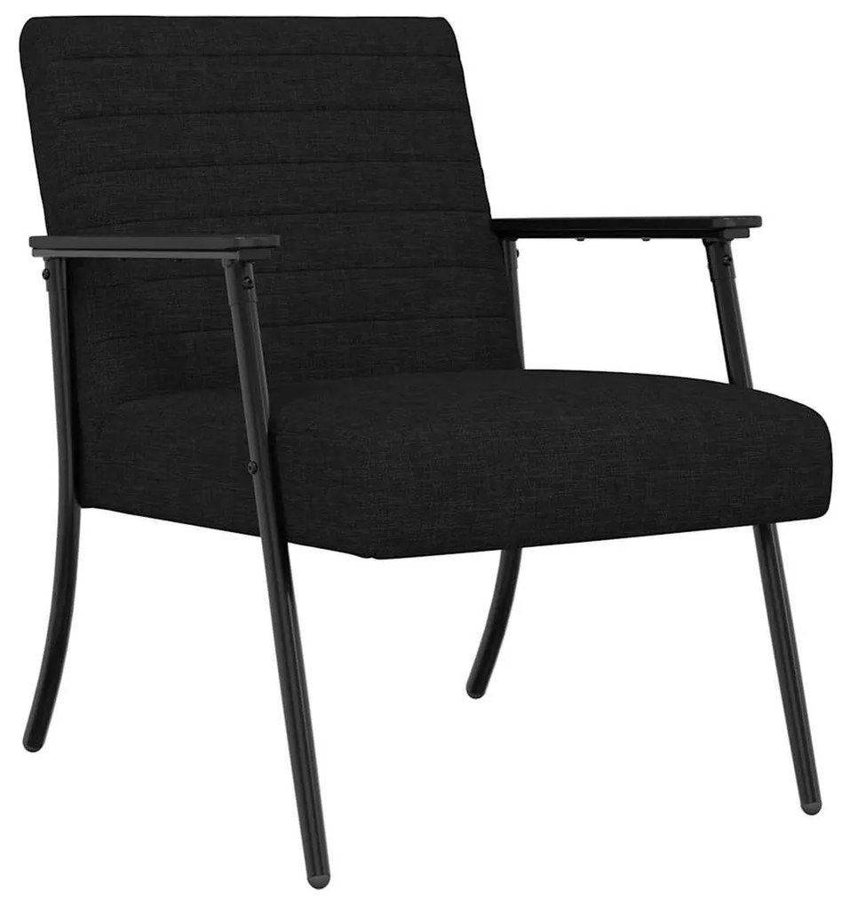 vidaXL Πολυθρόνα Μαύρο 59 x 75 x 78 εκ ύφασμα