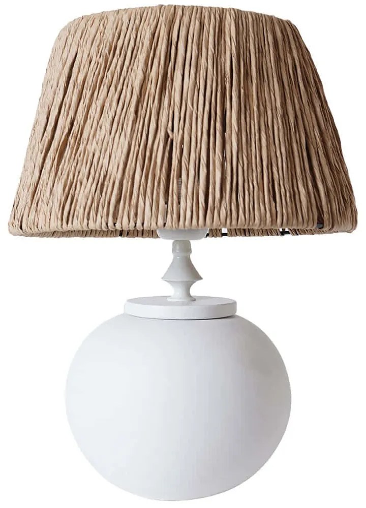 Φωτιστικό Επιτραπέζιο 687HMY2301 30x46cm E27 40W White-Oak Opviq