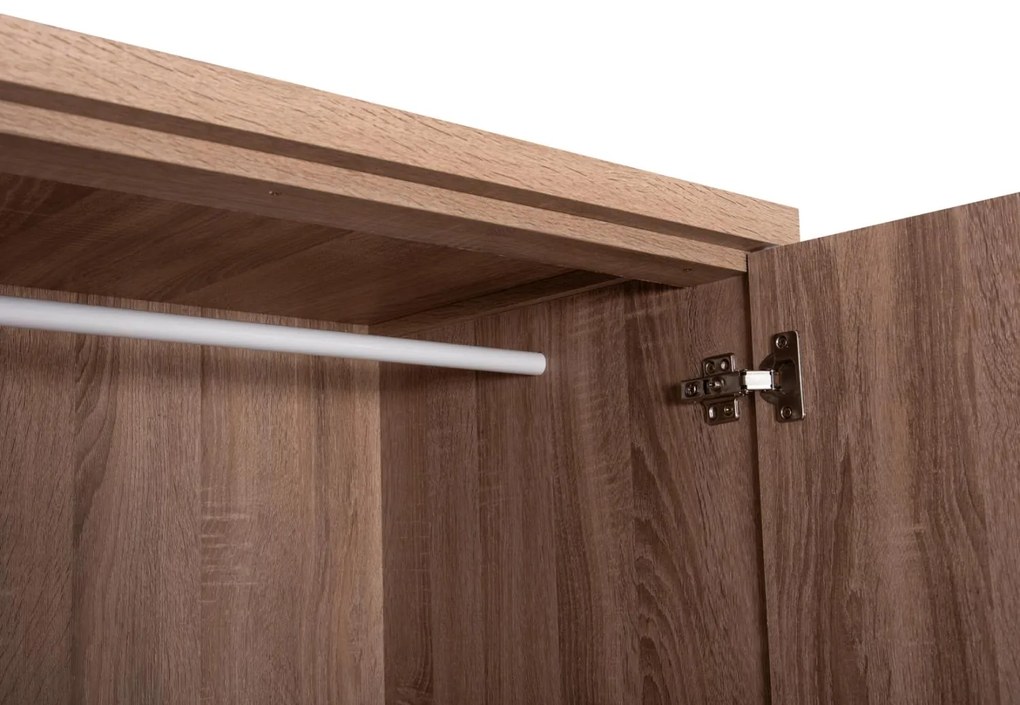 Ντουλάπα με Συρτάρια REINA Δίφυλλη Sonama Oak 80x48x183Υεκ. 80x48x183 εκ.