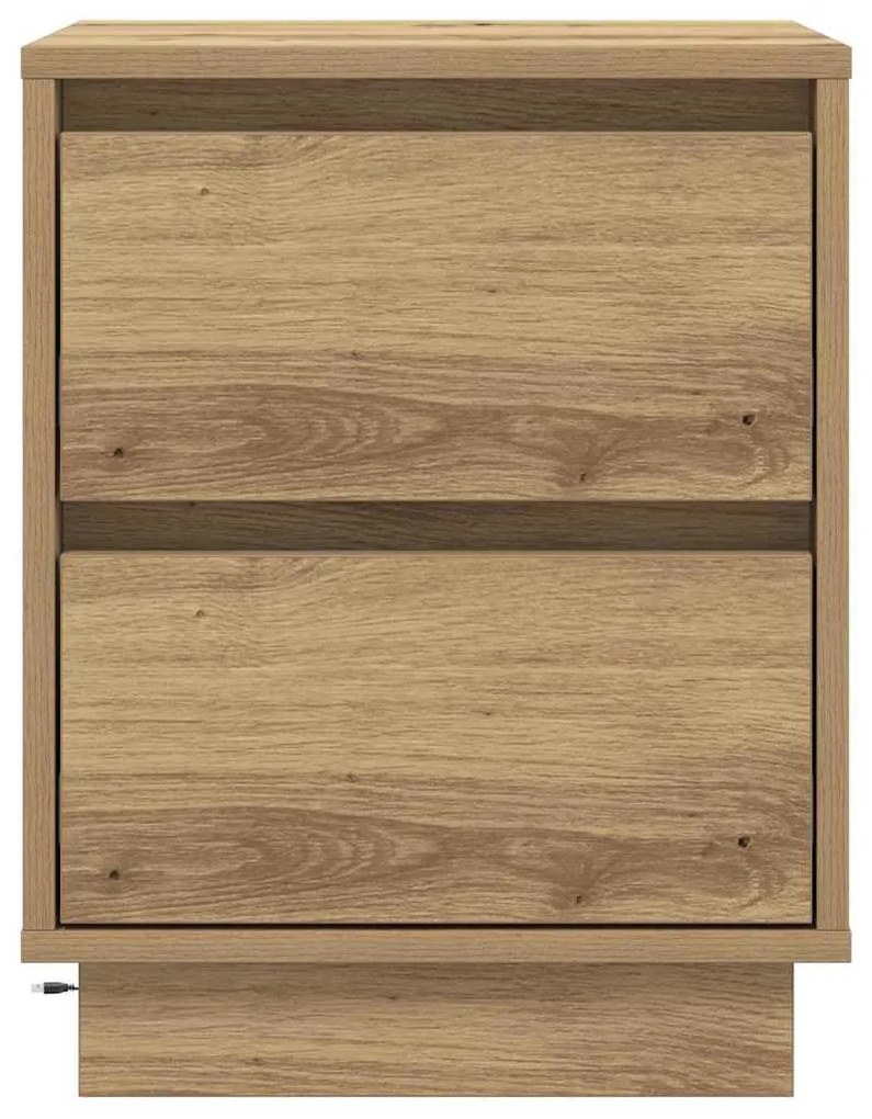 vidaXL Κομοδίνο με Artisan Oak 39 x 34.5 x 50 εκ. Επεξεργασμένο ξύλο