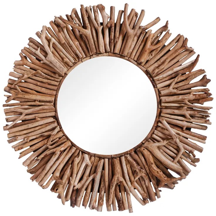 Intrahome Καθρέπτης Grazzy intrahome arum-flotsam ξύλο σε φυσική απόχρωση Φ70x8εκ | SKU: INTRAPA-448111130