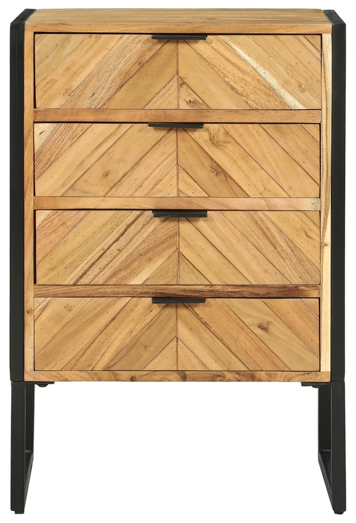 vidaXL Highboard 50x35x75 εκ Μασίφ Ξύλο Ακακίας